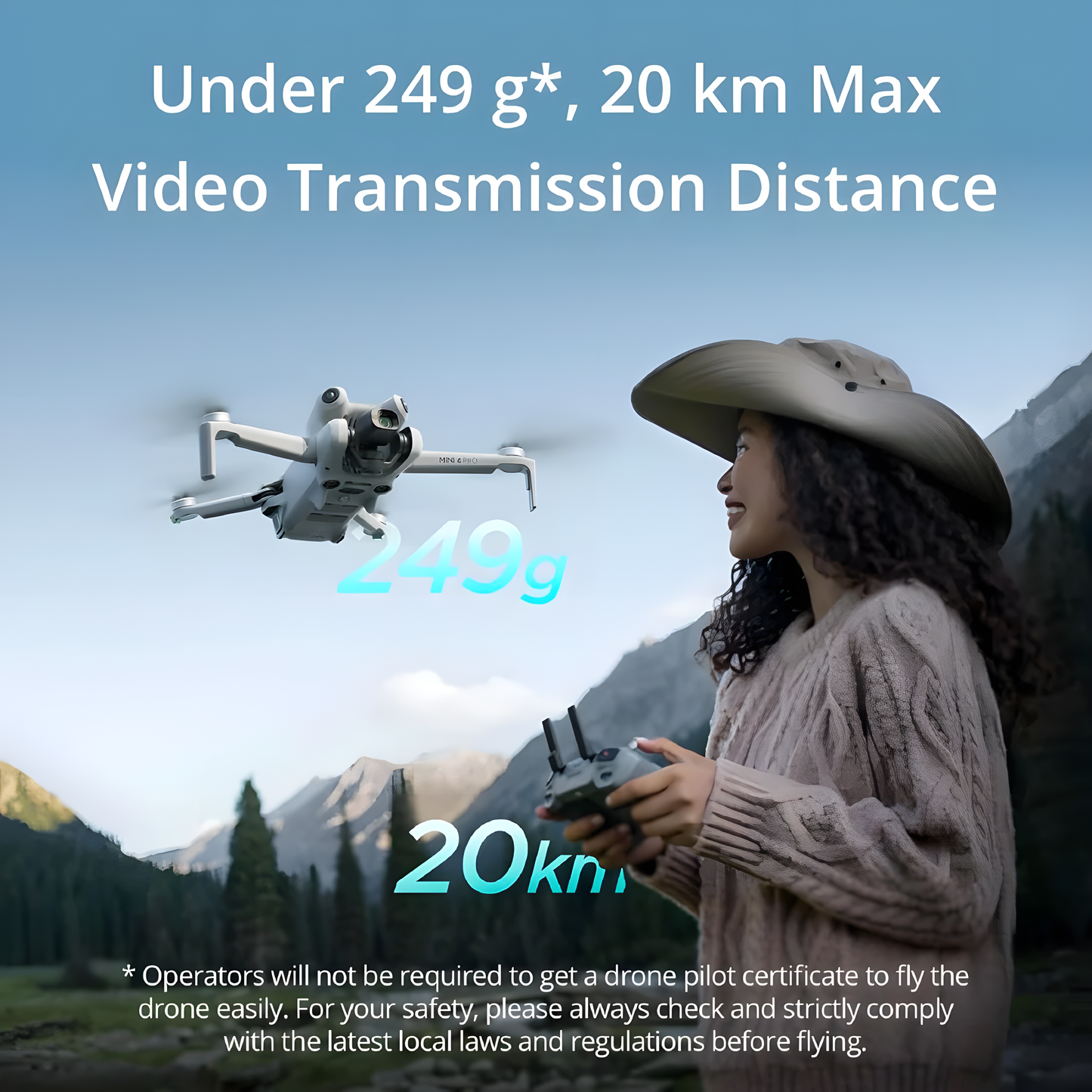 Mini 4 Pro Fly More Combo with RC 2 (screen remote controller), Folding Mini-Drone with 4K HDR Video Camera for Adults, Under 0.549 lbs/249 g, 34-Min Flight Time, 2 Extra Batteries